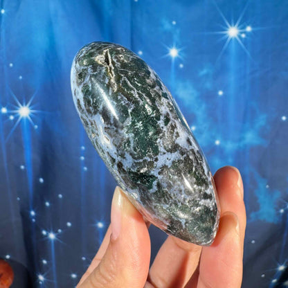 Sea jasper free form - 2 1/4" × 1 1/4" × 2 7/8" - 6.5 oz