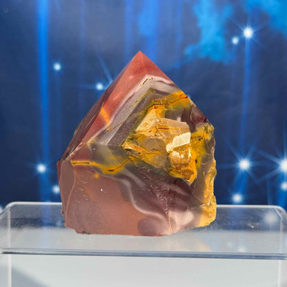 Mookaite top polish - 2 3/4" × 2 3/8" × 3 1/4" - 11.9 oz