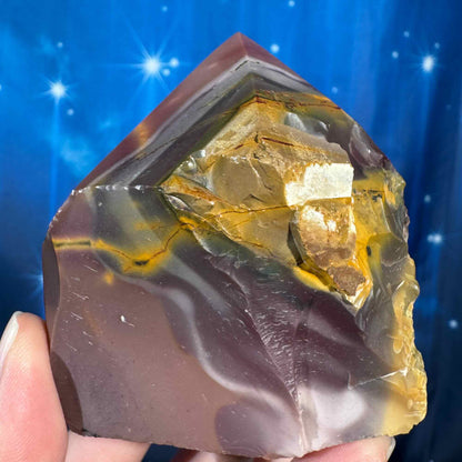 Mookaite top polish - 2 3/4" × 2 3/8" × 3 1/4" - 11.9 oz