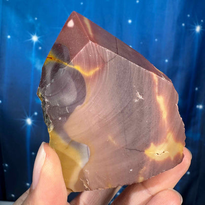 Mookaite top polish - 2 3/4" × 2 3/8" × 3 1/4" - 11.9 oz