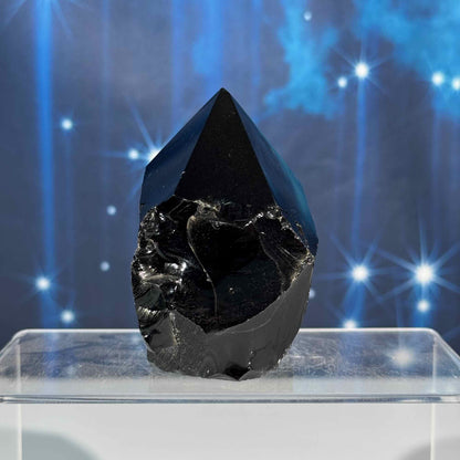 Black obsidian top polish - 2 1/2" × 2" × 3 1/4" - 12.7 oz