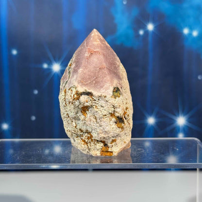 Pink amethyst top polish - 2 7/8" × 1 3/4" × 3" - 9.8 oz