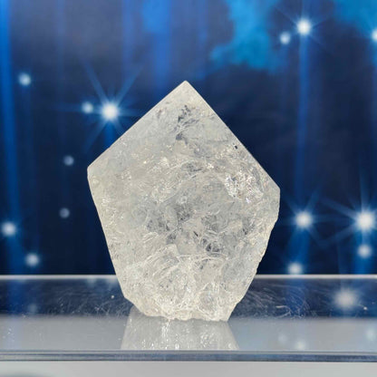 Clear quartz top polish - 2 1/4" × 2" × 2 1/2" - 7.3 oz