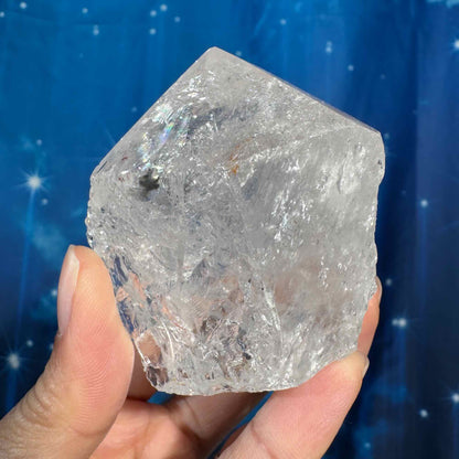 Clear quartz top polish - 2 1/4" × 2" × 2 1/2" - 7.3 oz