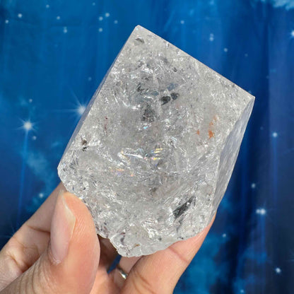 Clear quartz top polish - 2 1/4" × 2" × 2 1/2" - 7.3 oz