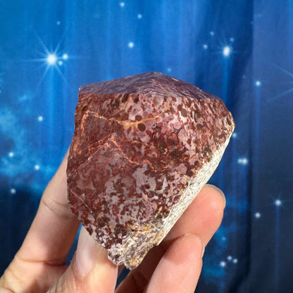 Brecciated red jasper top polish - 2 1/8" × 2" × 2 1/8" - 6 oz