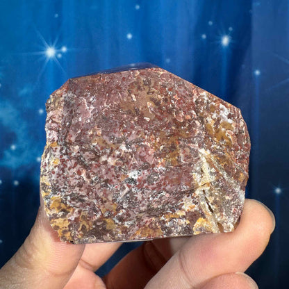 Brecciated red jasper top polish - 2 1/8" × 2" × 2 1/8" - 6 oz