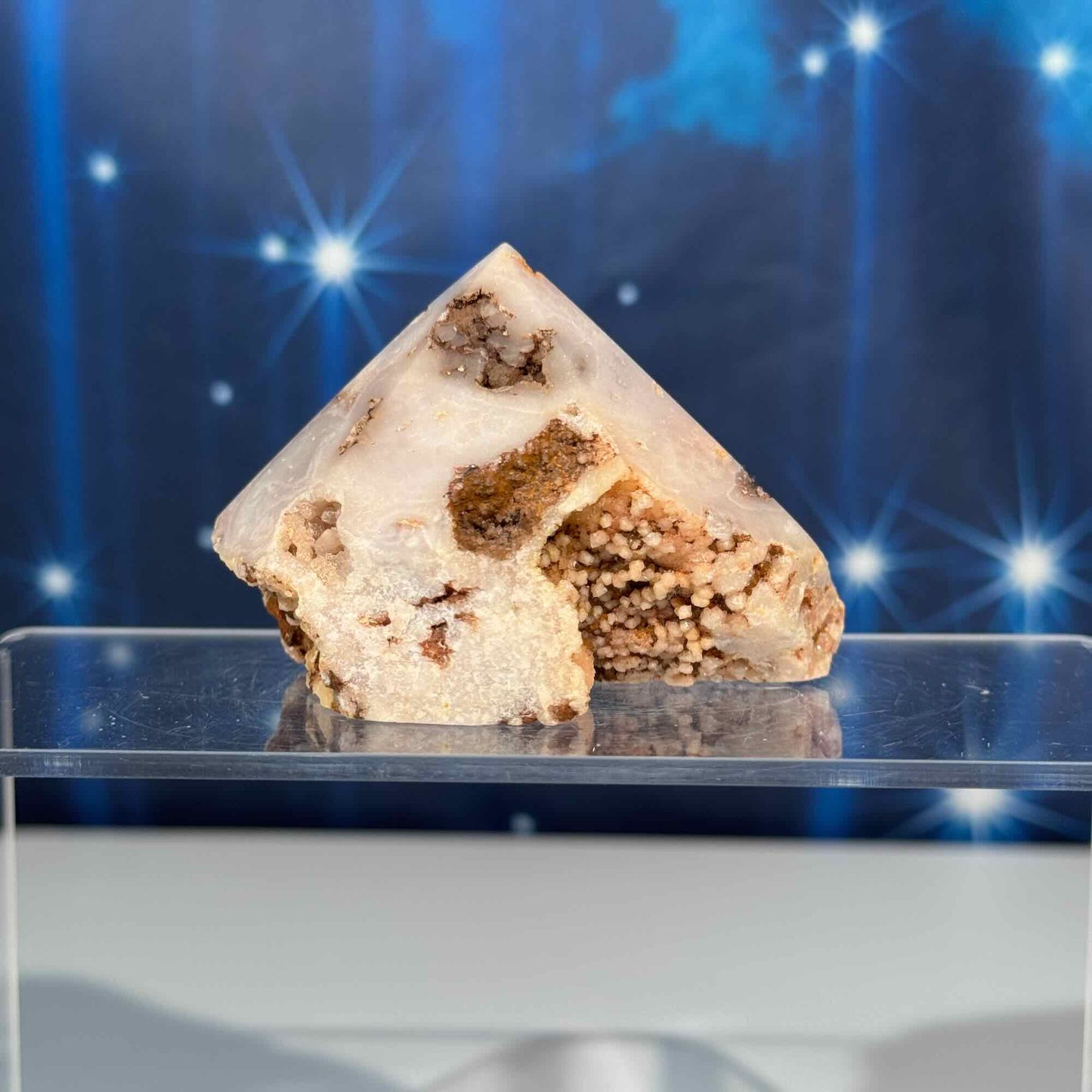 Pink amethyst top polish - 2 3/4" × 1 7/8" × 2" - 5.8 oz