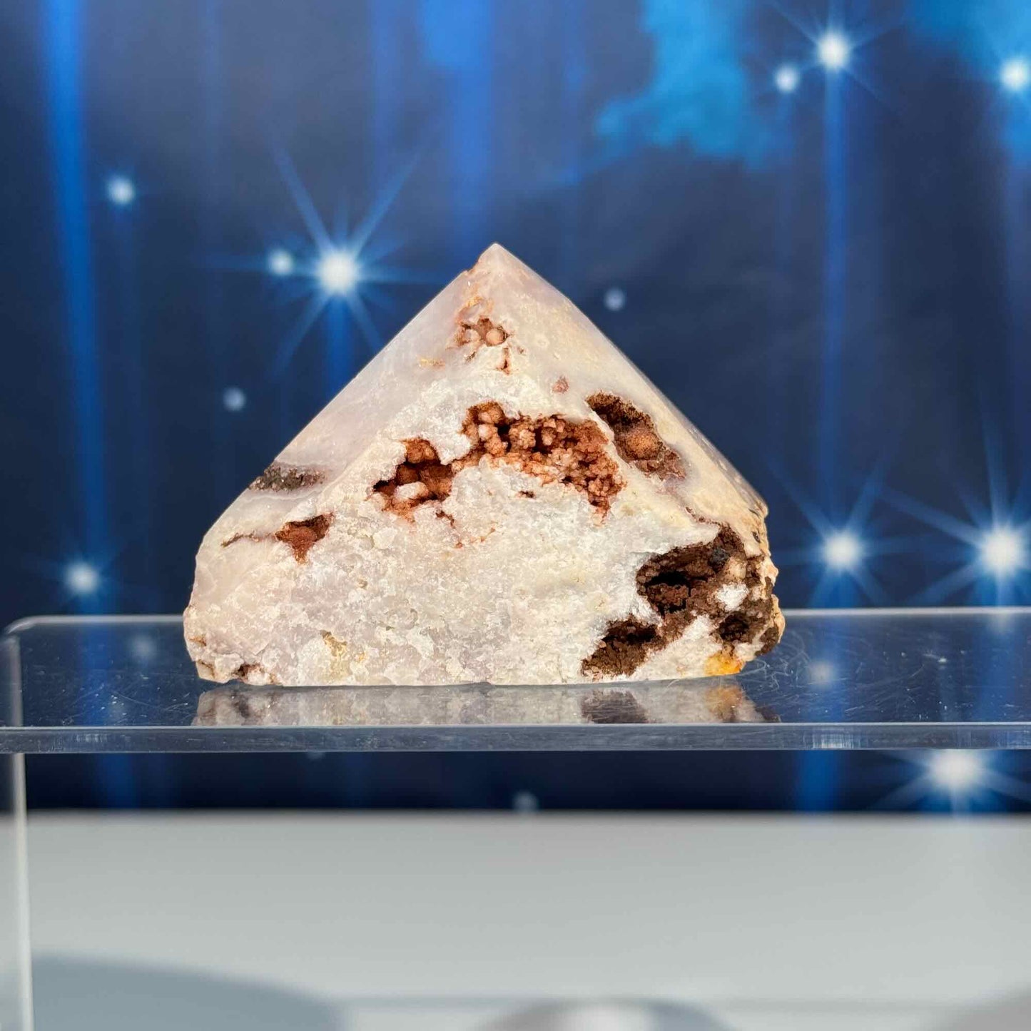 Pink amethyst top polish - 2 3/4" × 1 7/8" × 2" - 5.8 oz