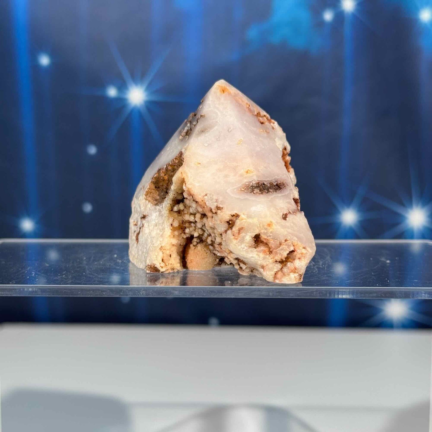 Pink amethyst top polish - 2 3/4" × 1 7/8" × 2" - 5.8 oz