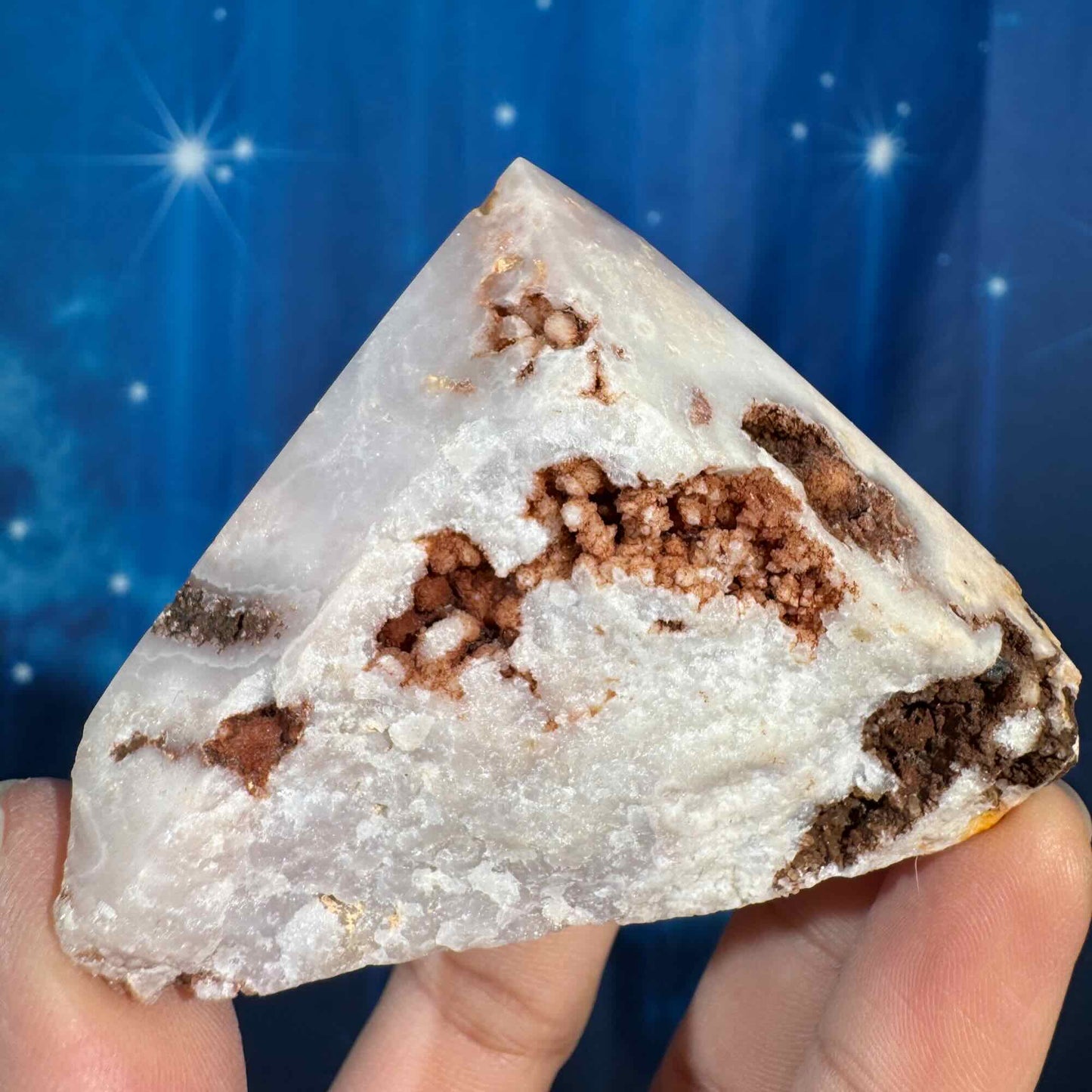 Pink amethyst top polish - 2 3/4" × 1 7/8" × 2" - 5.8 oz