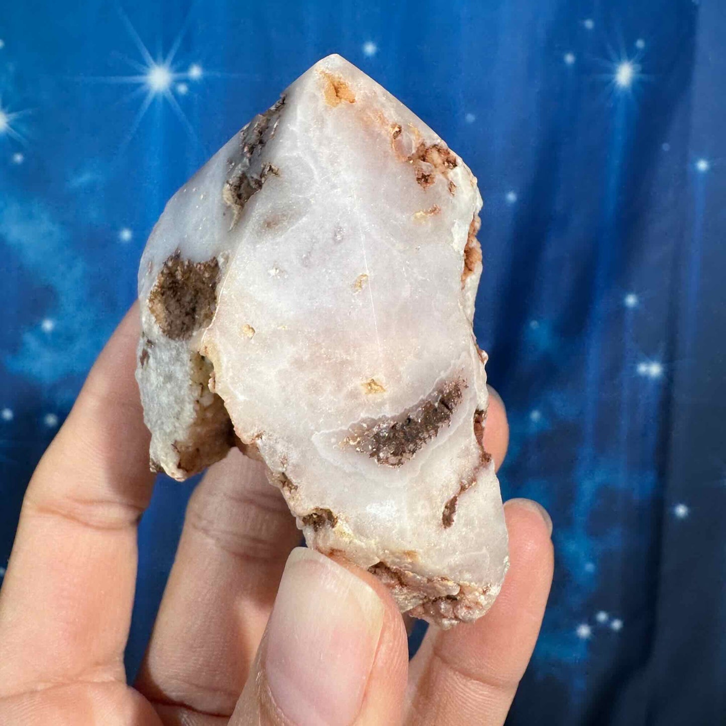 Pink amethyst top polish - 2 3/4" × 1 7/8" × 2" - 5.8 oz