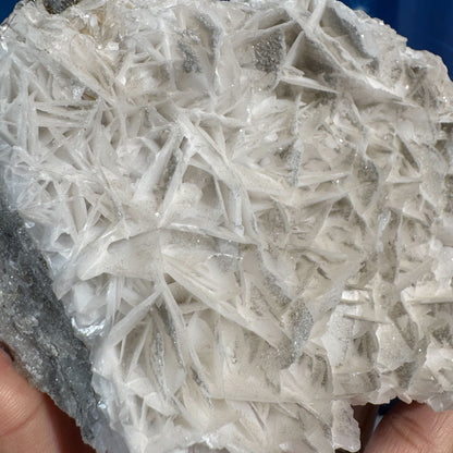 White rose calcite specimen - 5 1/8" × 3 1/4" × 2 7/8" - 1 lb 11.6 oz