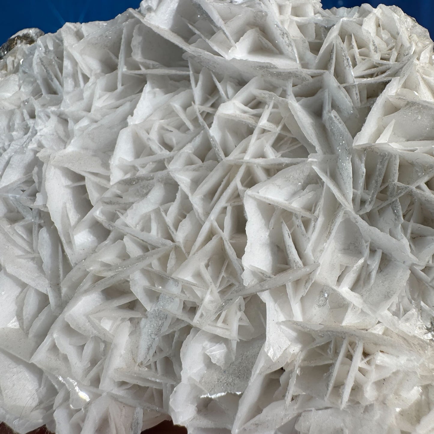 White rose calcite specimen - 5 1/8" × 3 1/4" × 2 7/8" - 1 lb 11.6 oz