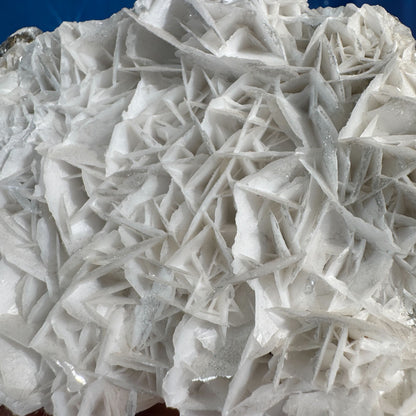 White rose calcite specimen - 5 1/8" × 3 1/4" × 2 7/8" - 1 lb 11.6 oz