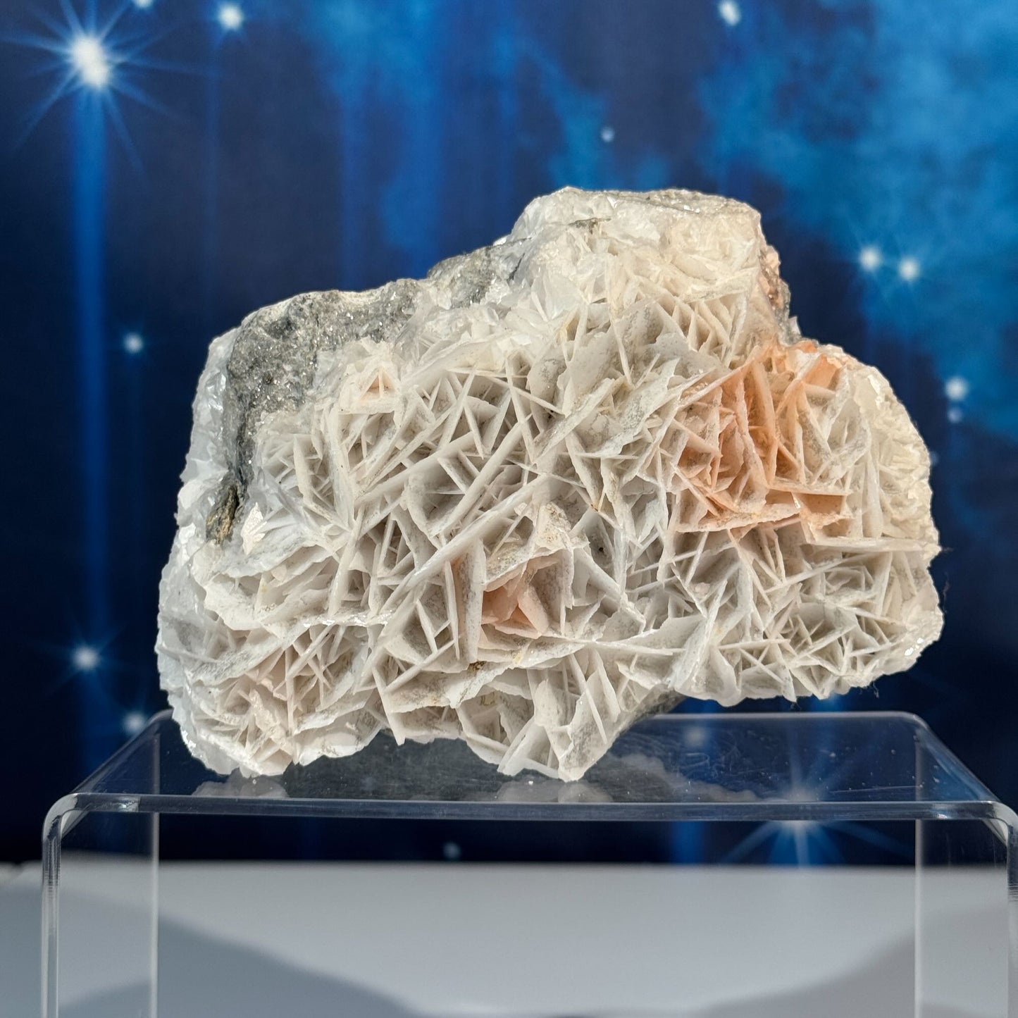White Rose Calcite Specimen – 1.006 kg