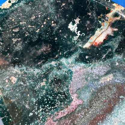 Sea jasper bowl - 8" × 6 1/8" × 1 5/8" - 1 lb 10.5 oz