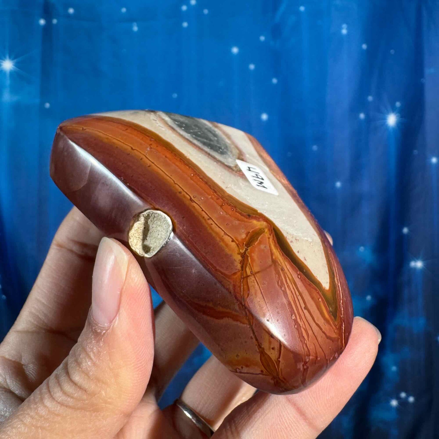 Polychrome bowl - 3 1/2" × 3 1/8" × 7/8" - 6.3 oz