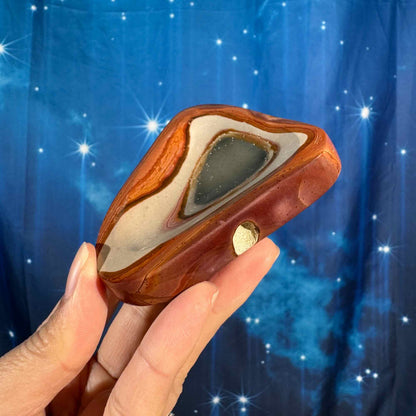 Polychrome bowl - 3 1/2" × 3 1/8" × 7/8" - 6.3 oz