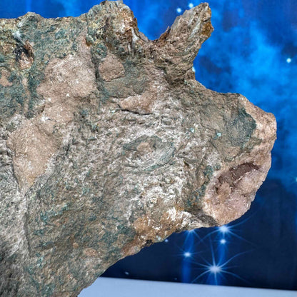 Pink amethyst on stand - 5 3/8" × 1 3/8" × 6 3/4" - 15.4 oz