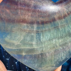 Rainbow Fluorite Heart with Stand – 0.363 kg