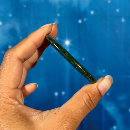 Moss Agate Flat Palmstone – 0.031 kg