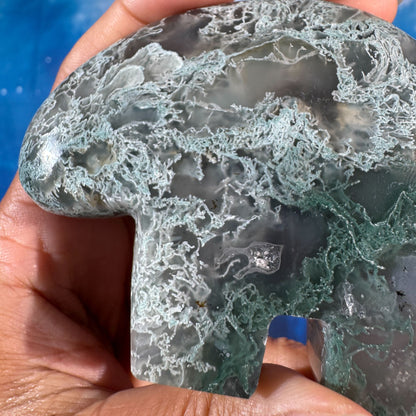 Moss Agate Bear – 0.164 kg