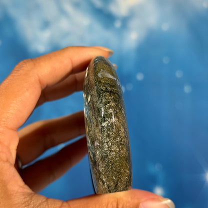 Moss Agate Bear – 0.162 kg