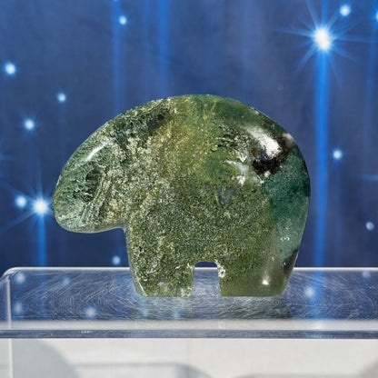 Moss Agate Bear – 0.162 kg