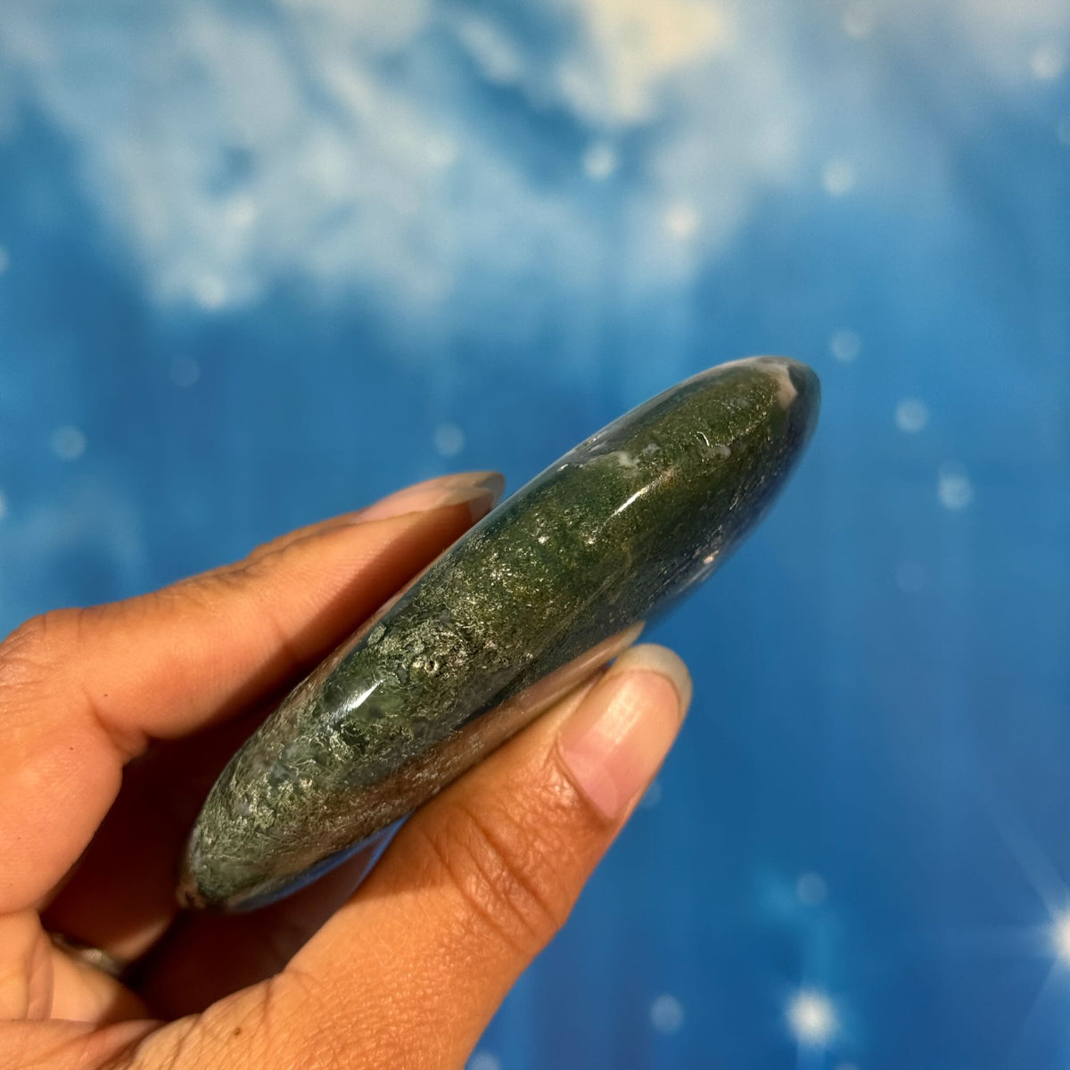 Moss Agate Bear – 0.162 kg