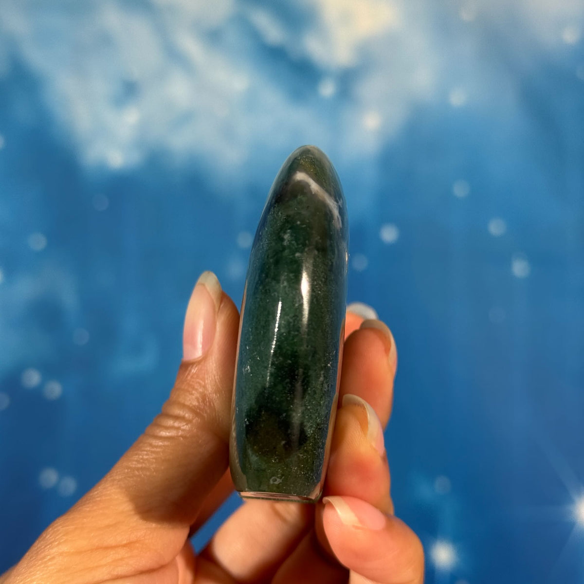 Moss Agate Bear – 0.162 kg