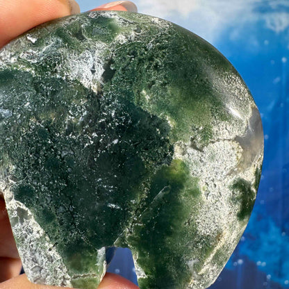 Moss Agate Bear – 0.153 kg