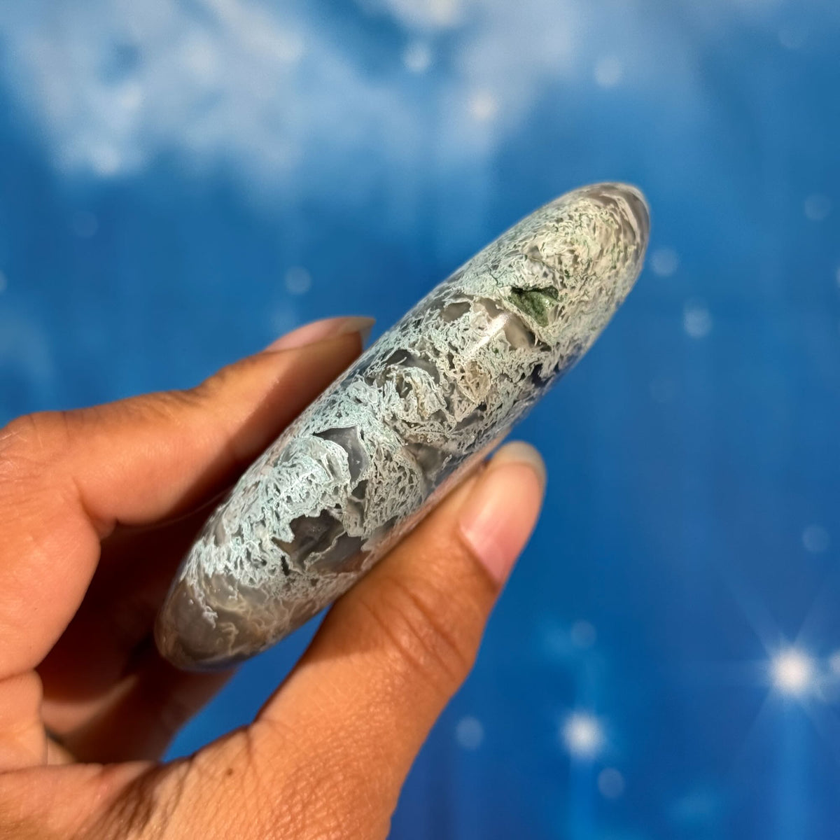 Moss Agate Bear – 0.147 kg