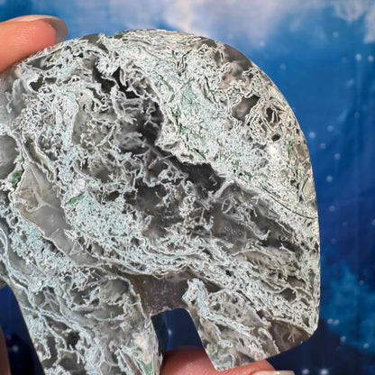 Moss Agate Bear – 0.147 kg