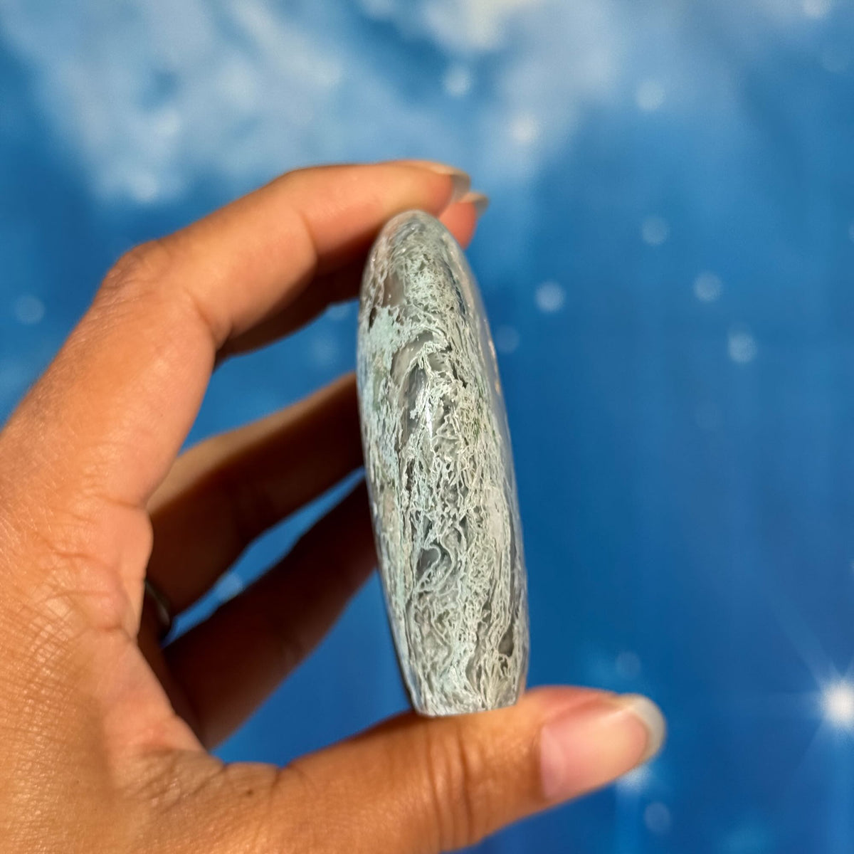 Moss Agate Bear – 0.147 kg