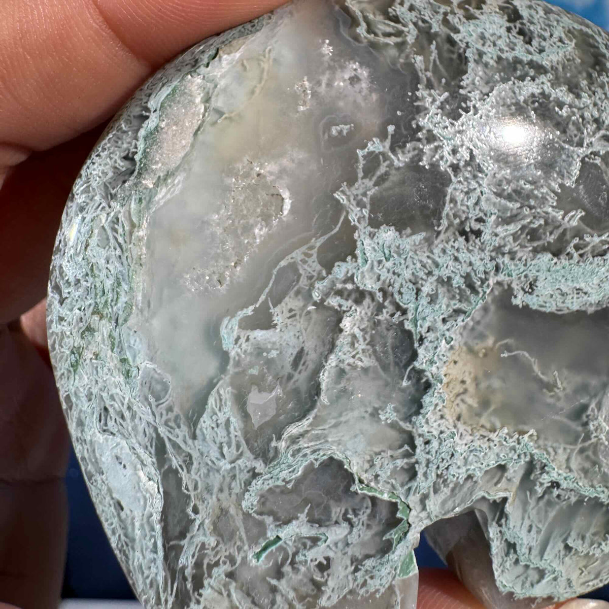 Moss Agate Bear – 0.147 kg
