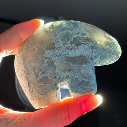 Moss Agate Bear – 0.147 kg