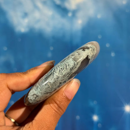 Moss Agate Bear – 0.147 kg
