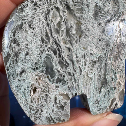 Moss Agate Bear – 0.128 kg