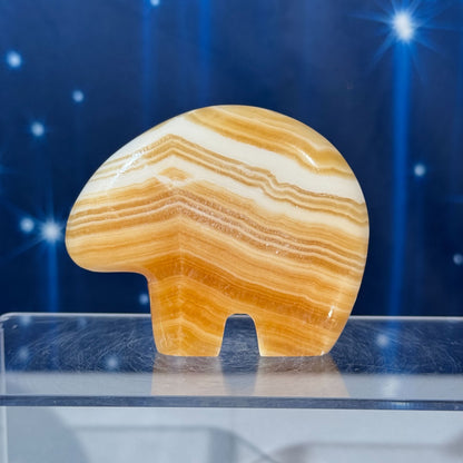 Orange Calcite Bear – 0.147 kg