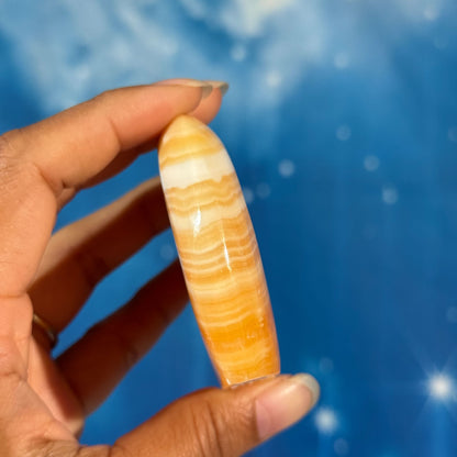 Orange Calcite Bear – 0.147 kg