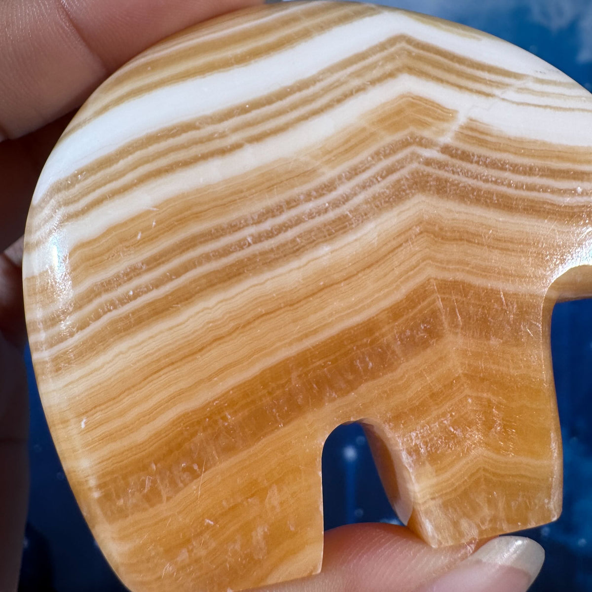 Orange Calcite Bear – 0.147 kg
