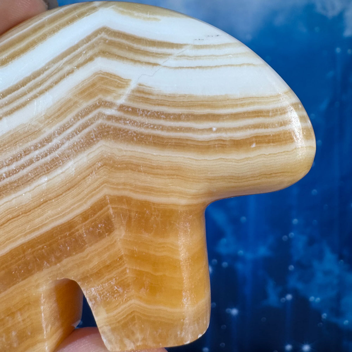 Orange Calcite Bear – 0.147 kg