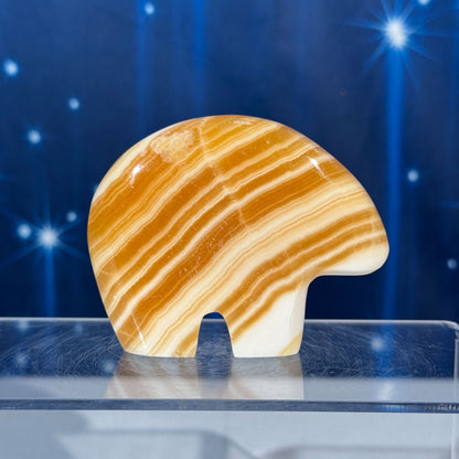 Orange Calcite Bear – 0.153 kg