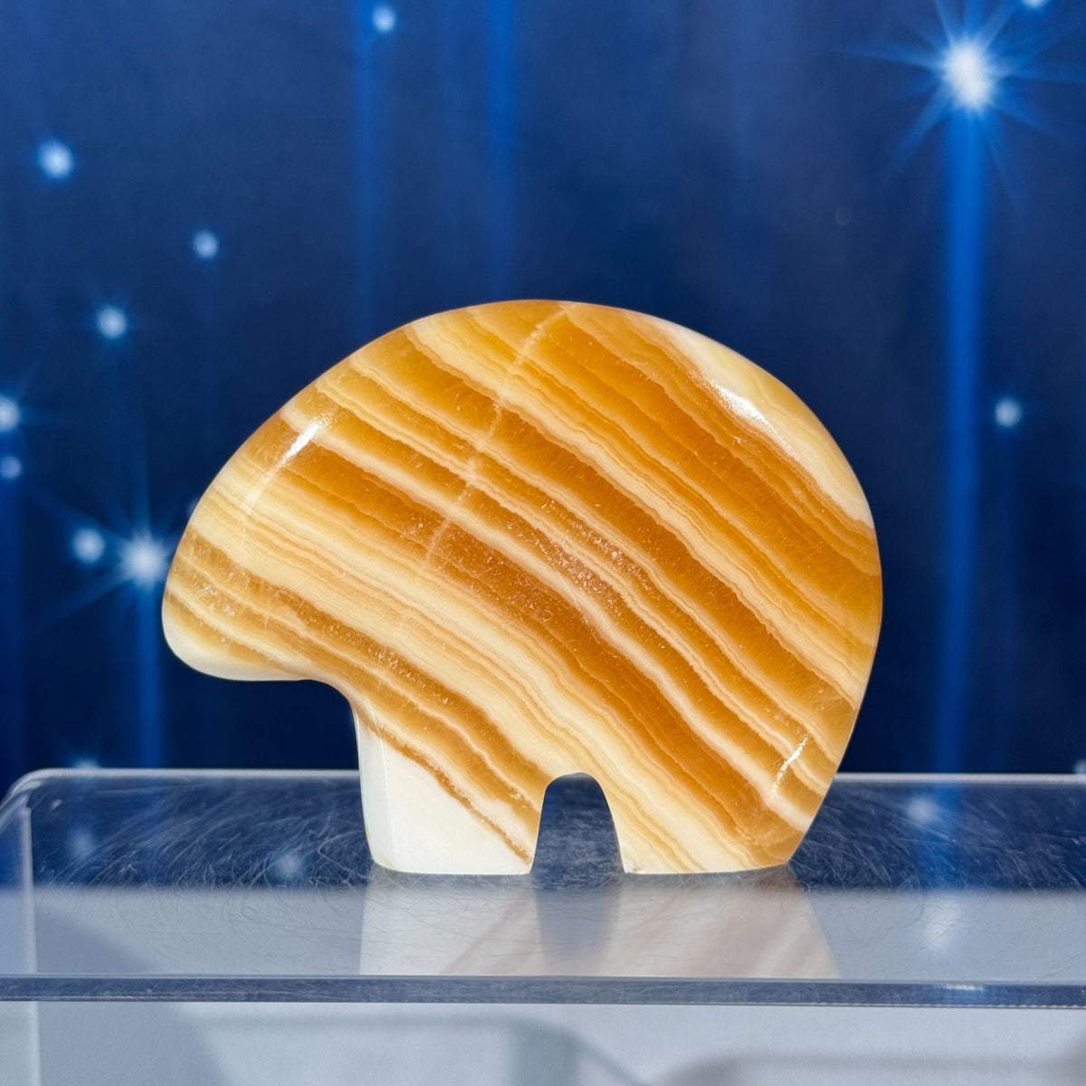 Orange Calcite Bear – 0.153 kg