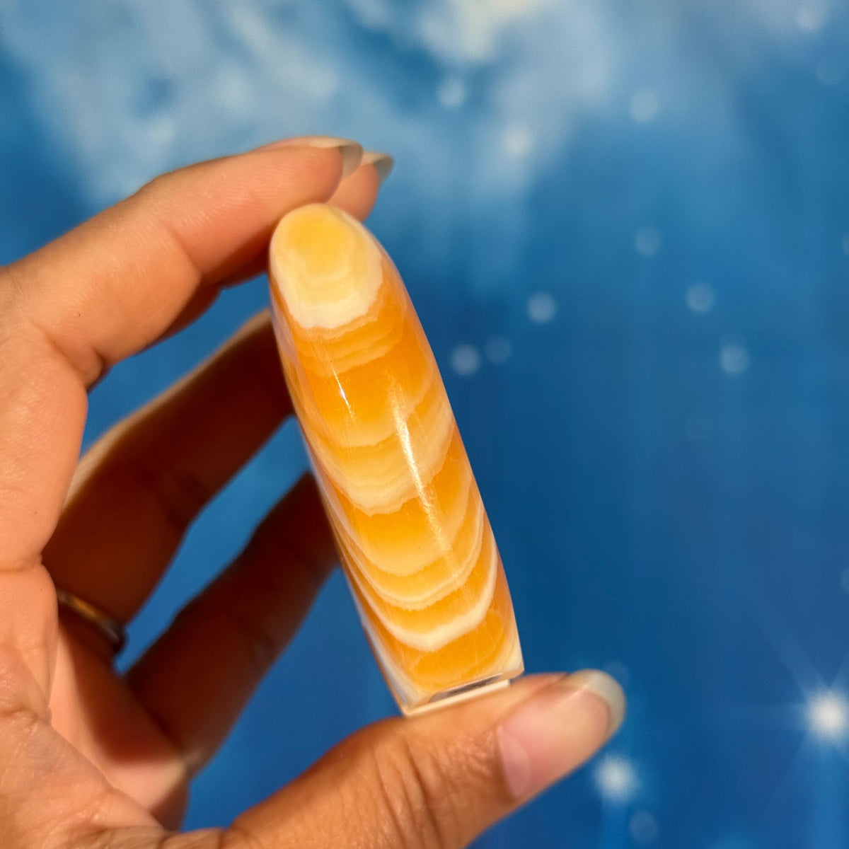 Orange Calcite Bear – 0.153 kg
