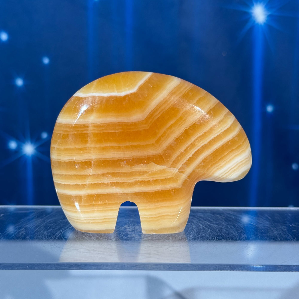 Orange Calcite Bear – 0.170 kg
