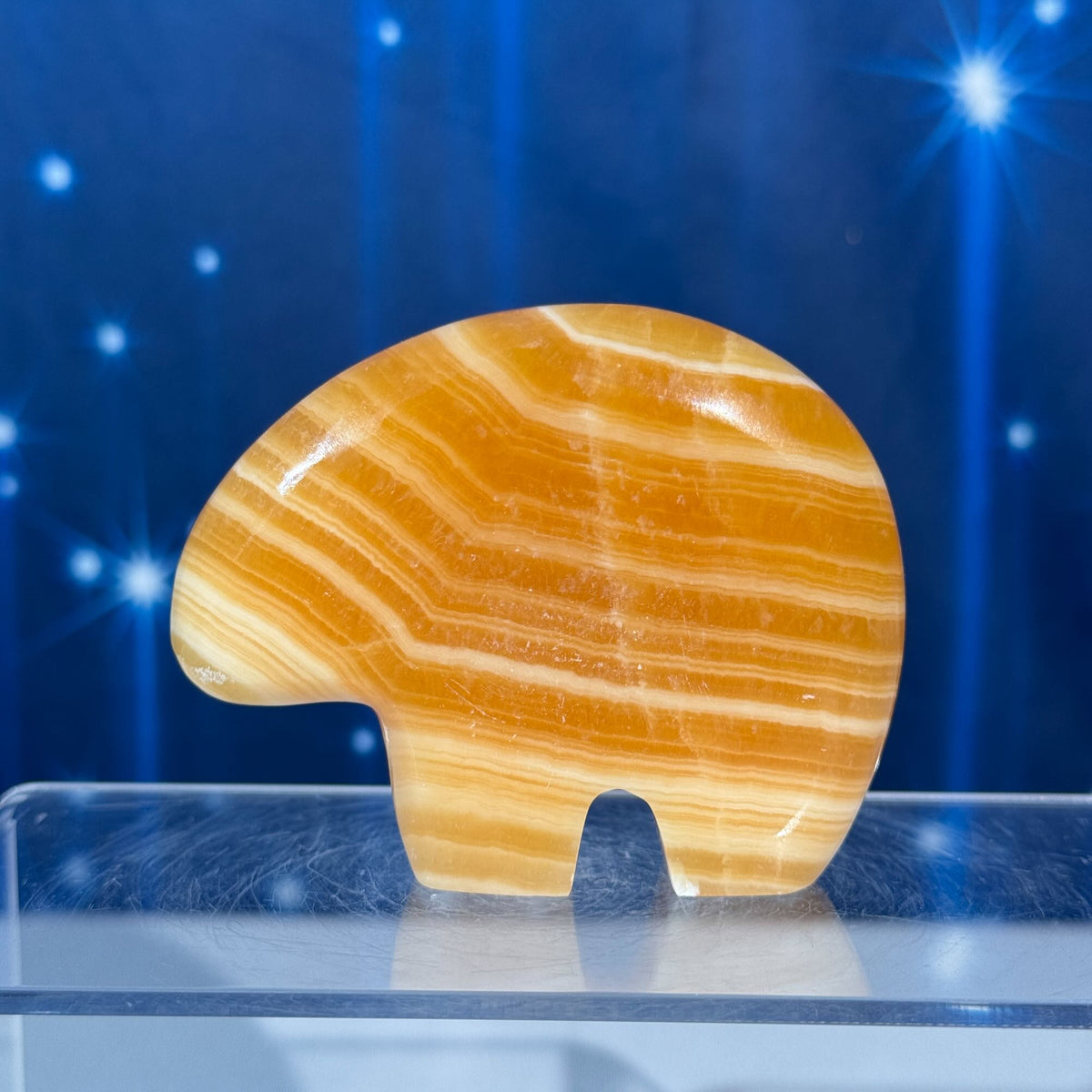 Orange Calcite Bear – 0.170 kg