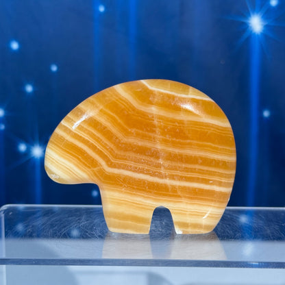 Orange Calcite Bear – 0.170 kg