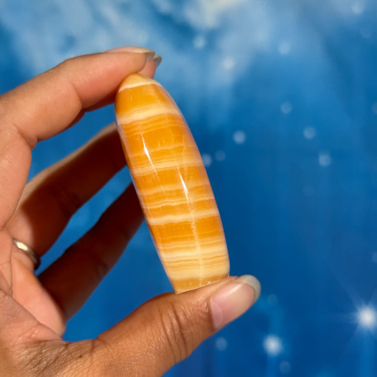 Orange Calcite Bear – 0.170 kg